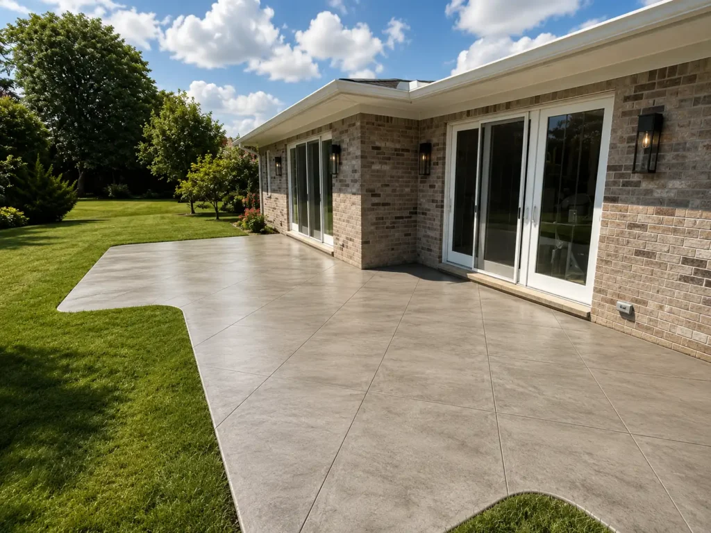 decorative concrete finish designed to enhance a Michigan property